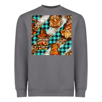 Storm thanksgiving gnomies with leopard and tartan seamless pattern bbs Heavyweight Sweatshirt - BundleAndBundleShop