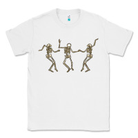White dancing skeletons Classic Tee - MaliasSmallBusiness