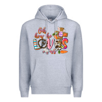 Heather Grey oh how he loves us Premium Hoodie - CowGirlArtShop