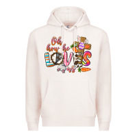 Pale Pink oh how he loves us Premium Hoodie - CowGirlArtShop