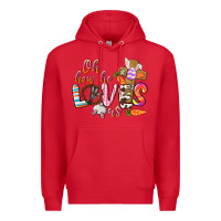 Red oh how he loves us Premium Hoodie - CowGirlArtShop