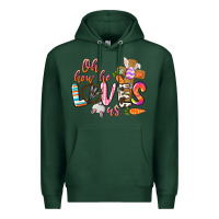Sports Green oh how he loves us Premium Hoodie - CowGirlArtShop