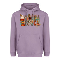 Lavender my blood type is pumpkin spice Heavyweight Hoodie - CowGirlArtShop