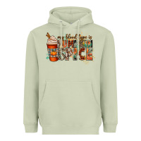 Matcha my blood type is pumpkin spice Heavyweight Hoodie - CowGirlArtShop