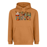 Meerkat my blood type is pumpkin spice Heavyweight Hoodie - CowGirlArtShop