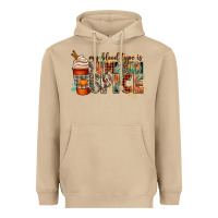 My Blood Type Is Pumpkin Spice Heavyweight Hoodie | Teevron