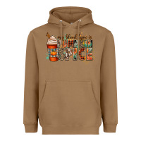 Toasted Coconut my blood type is pumpkin spice Heavyweight Hoodie - CowGirlArtShop