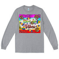 Heather Grey Pride Vibes LGBTQ+ Tumbler Long Sleeve Tee - BundleAndBundleShop