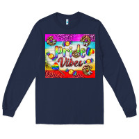 Navy Pride Vibes LGBTQ+ Tumbler Long Sleeve Tee - BundleAndBundleShop