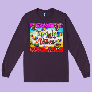 Pride Vibes Lgbtq+ Tumbler Long Sleeve Tee Designed By Bundleandbundleshop