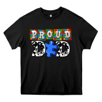 Black proud dad Heavy Core Tee - AdoDesignShop