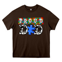 Chocolate Brown proud dad Heavy Core Tee - AdoDesignShop