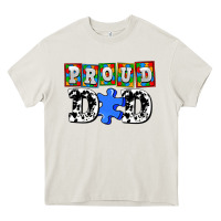 Cream proud dad Heavy Core Tee - AdoDesignShop