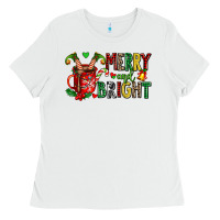 White merry and bright Ladies Tee - AdoDesignShop