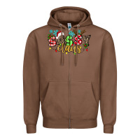 Chestnut Sassy Claus Zipper Hoodie - texasbilliewilder