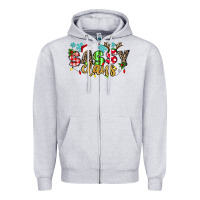 Heather Grey Sassy Claus Zipper Hoodie - texasbilliewilder