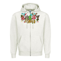 Oatmeal Heather Sassy Claus Zipper Hoodie - texasbilliewilder