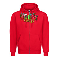 Red Sassy Claus Zipper Hoodie - texasbilliewilder