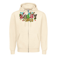 Sandshell Sassy Claus Zipper Hoodie - texasbilliewilder