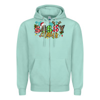 Seafoam Sassy Claus Zipper Hoodie - texasbilliewilder