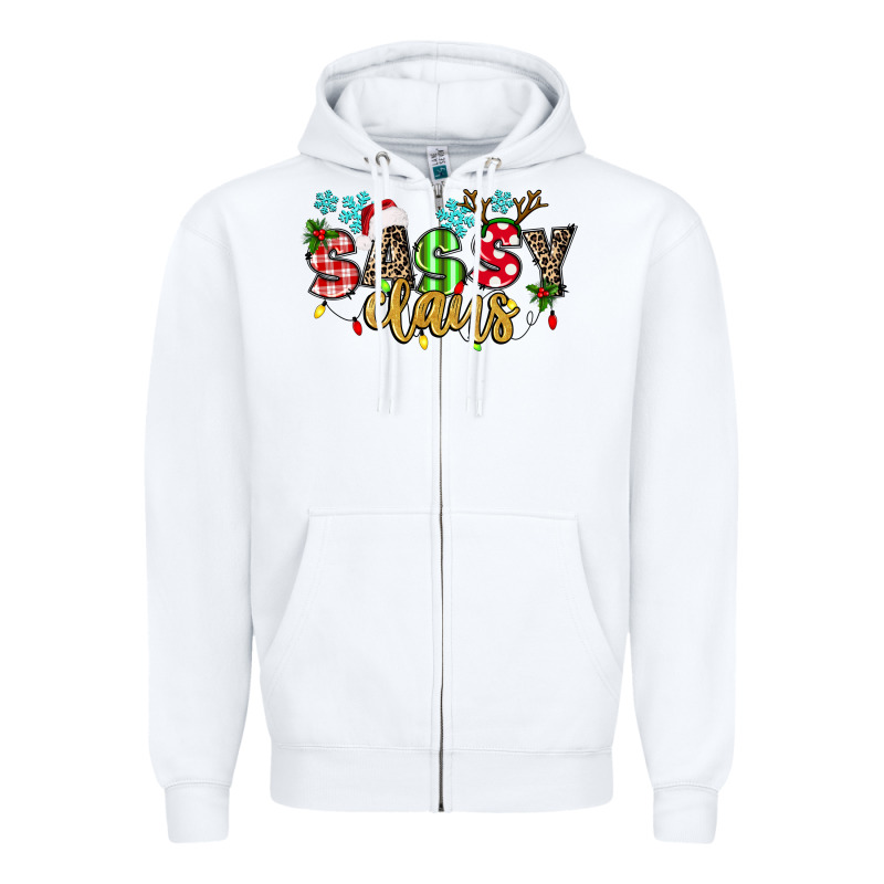 Sassy Claus Zipper Hoodie by texasbilliewilder | Teevron