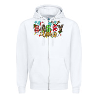 White Sassy Claus Zipper Hoodie - texasbilliewilder