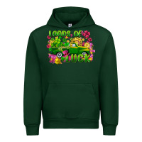 Forest Green loads of luck Urban Hoodie - FaDigitalArtStudio