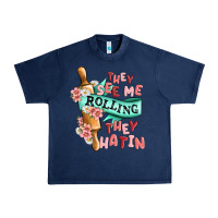 Navy they see me rolling they hatin Urban Heavy Tee - MaliasSmallBusiness