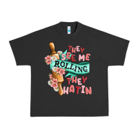 Pigment Black they see me rolling they hatin Urban Heavy Tee - MaliasSmallBusiness