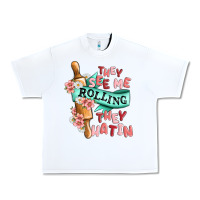 White they see me rolling they hatin Urban Heavy Tee - MaliasSmallBusiness