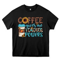 Black coffee gives me teacher powers Heavy Core Tee - JahusDesignShop