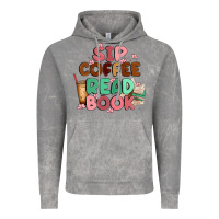 Cloud Rock sip coffee read book Vintage Hoodie - MaliasSmallBusiness