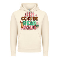 Vintage Artic sip coffee read book Vintage Hoodie - MaliasSmallBusiness