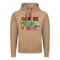Vintage Coffee sip coffee read book Vintage Hoodie - MaliasSmallBusiness