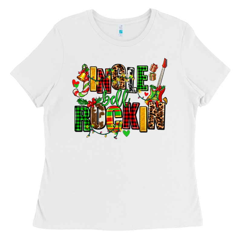 Jingle Bell Rockin Ladies Tee by AdoDesignShop | Teevron