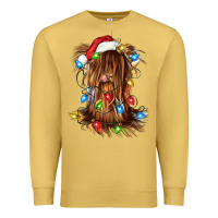 Antique Gold christmas heifer cow gnome Premium Sweatshirt - CowGirlArtShop