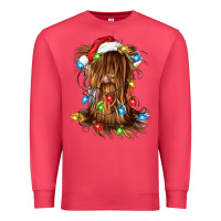 Cardinal christmas heifer cow gnome Premium Sweatshirt - CowGirlArtShop
