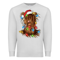 Dove Grey christmas heifer cow gnome Premium Sweatshirt - CowGirlArtShop