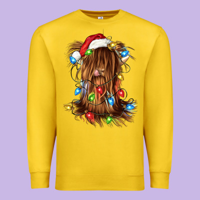 Christmas Heifer Cow Gnome Premium Sweatshirt Designed By Cowgirlartshop