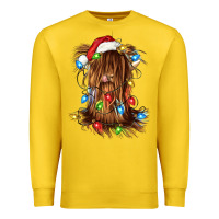 Lemon christmas heifer cow gnome Premium Sweatshirt - CowGirlArtShop