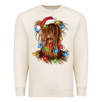 Sandshell christmas heifer cow gnome Premium Sweatshirt - CowGirlArtShop