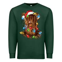 Sports Green christmas heifer cow gnome Premium Sweatshirt - CowGirlArtShop