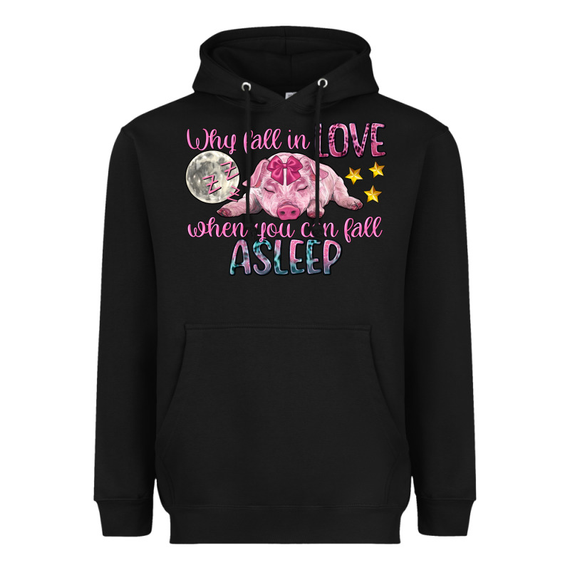 Why Fall In Love When You Can Fall Asleep Heavyweight Hoodie by CowGirlArtShop | Teevron