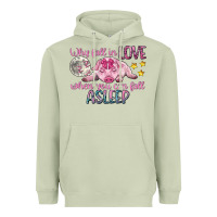 Matcha why fall in love when you can fall asleep Heavyweight Hoodie - CowGirlArtShop