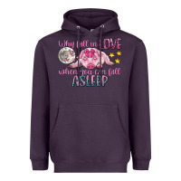Plum why fall in love when you can fall asleep Heavyweight Hoodie - CowGirlArtShop