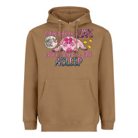 Toasted Coconut why fall in love when you can fall asleep Heavyweight Hoodie - CowGirlArtShop