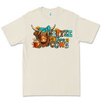 Bone coffee then cows longhaired cow Premium Tee - Jasminsmagicworld