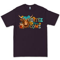 Plum coffee then cows longhaired cow Premium Tee - Jasminsmagicworld