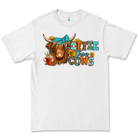 White coffee then cows longhaired cow Premium Tee - Jasminsmagicworld