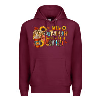 Burgundy little pumpkin with a lot of spice Premium Hoodie - CowGirlArtShop